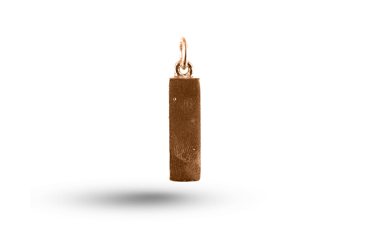 Rose gold Plain Tag charm.