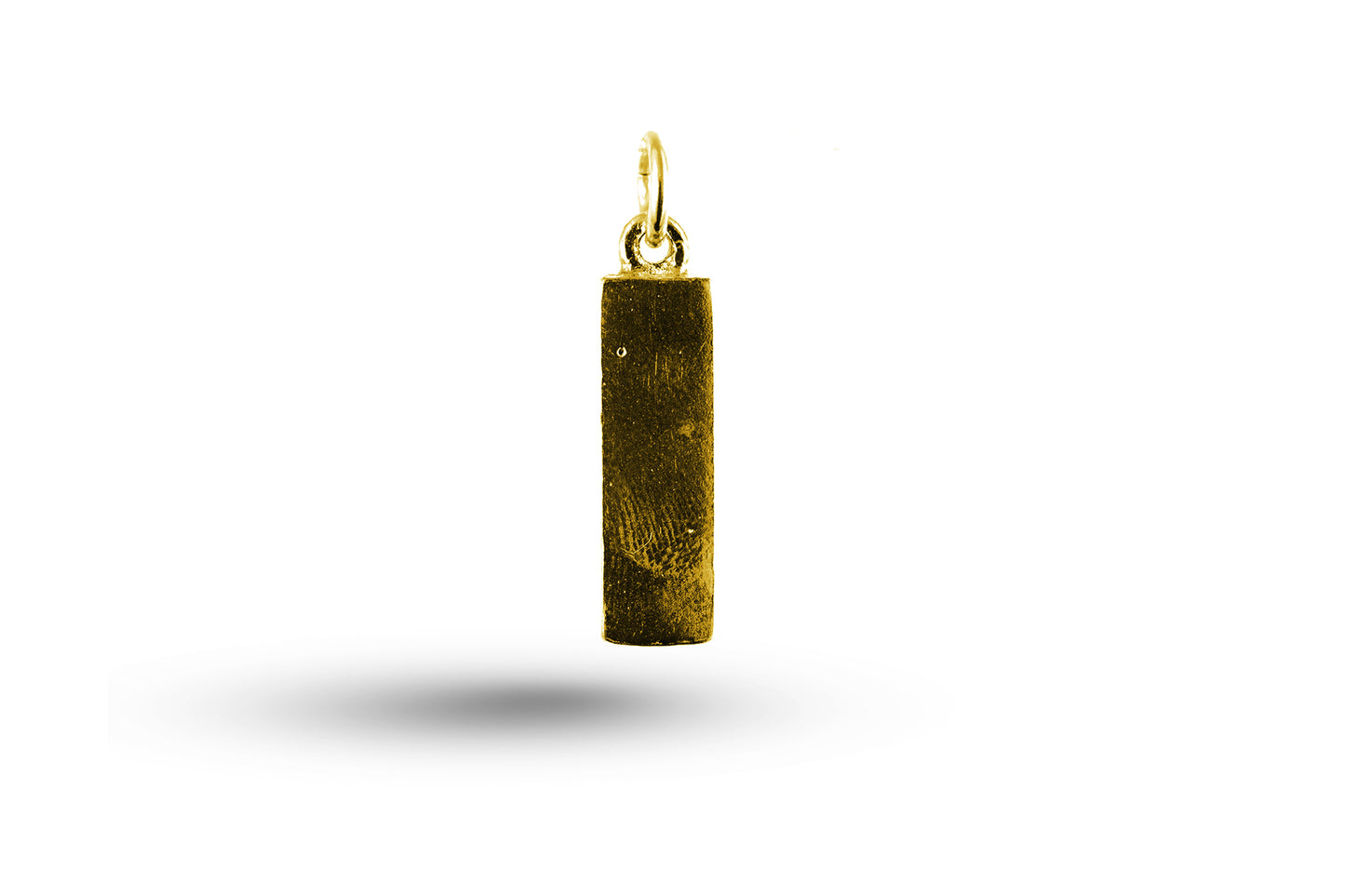 Yellow gold Plain Tag charm.