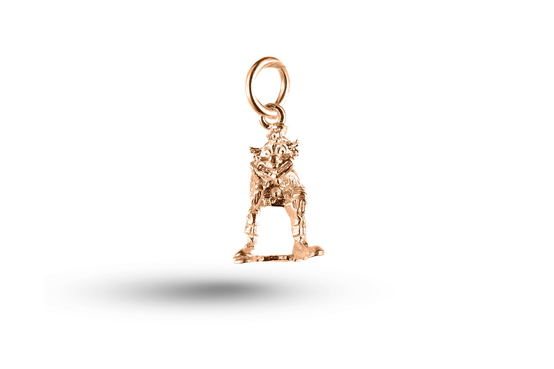 Rose gold Clown with Stone charm.