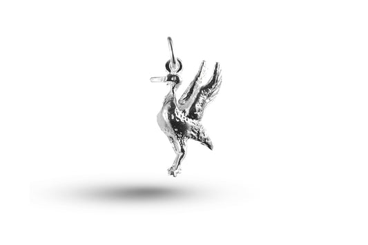 White gold Liver Bird charm.