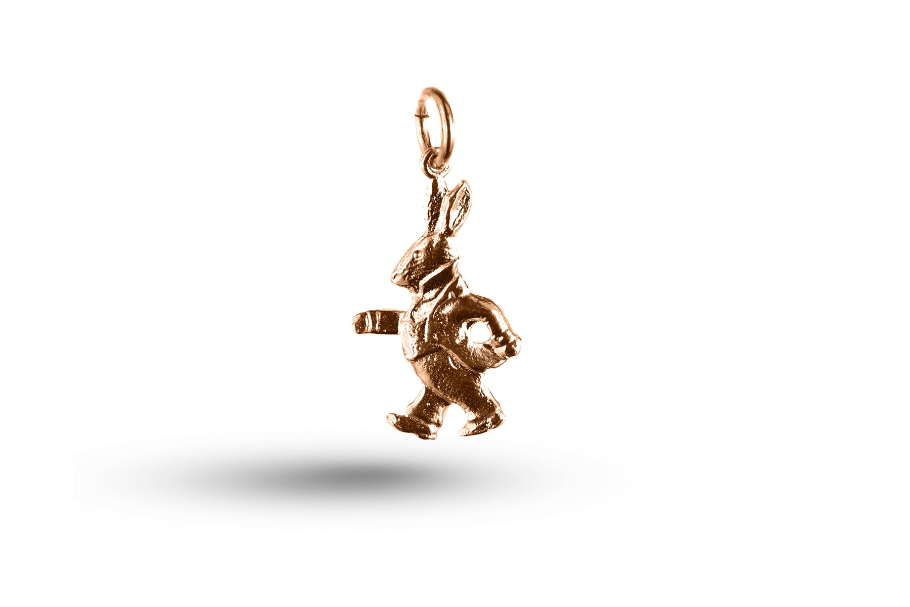 Rose gold Mr Bunny charm.
