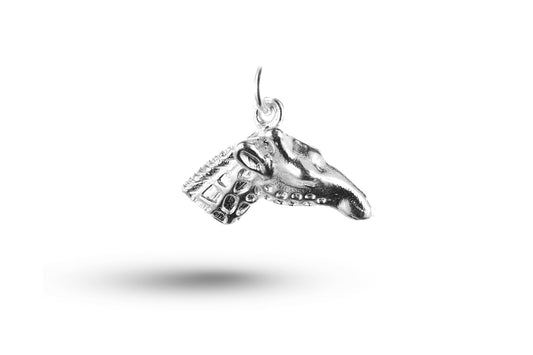 White gold Giraffe Head charm.