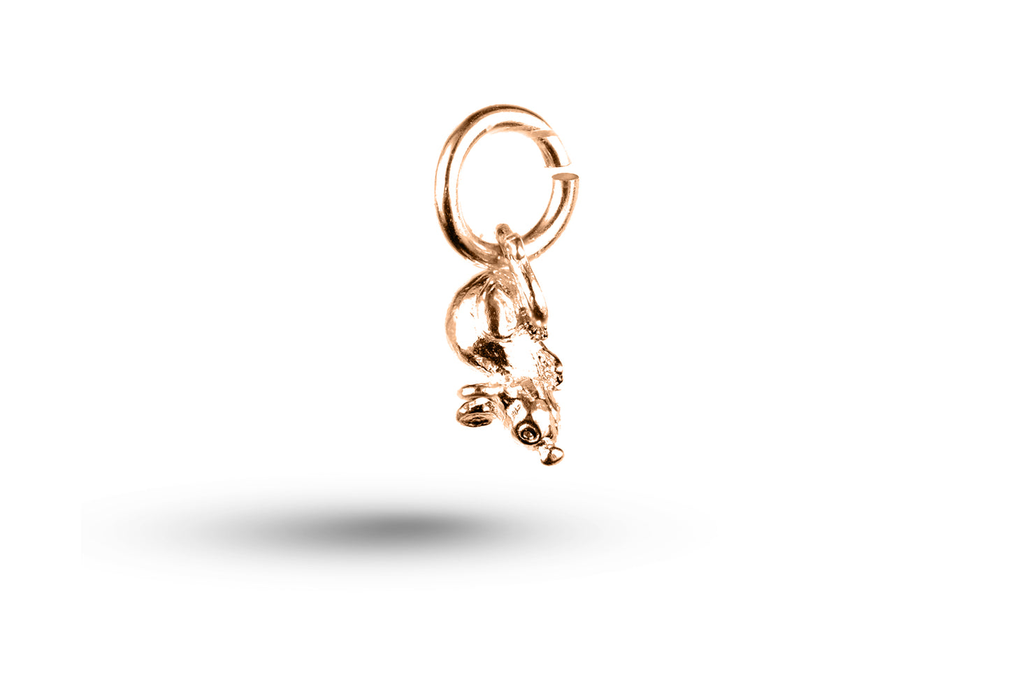 Rose gold Mouse charm.
