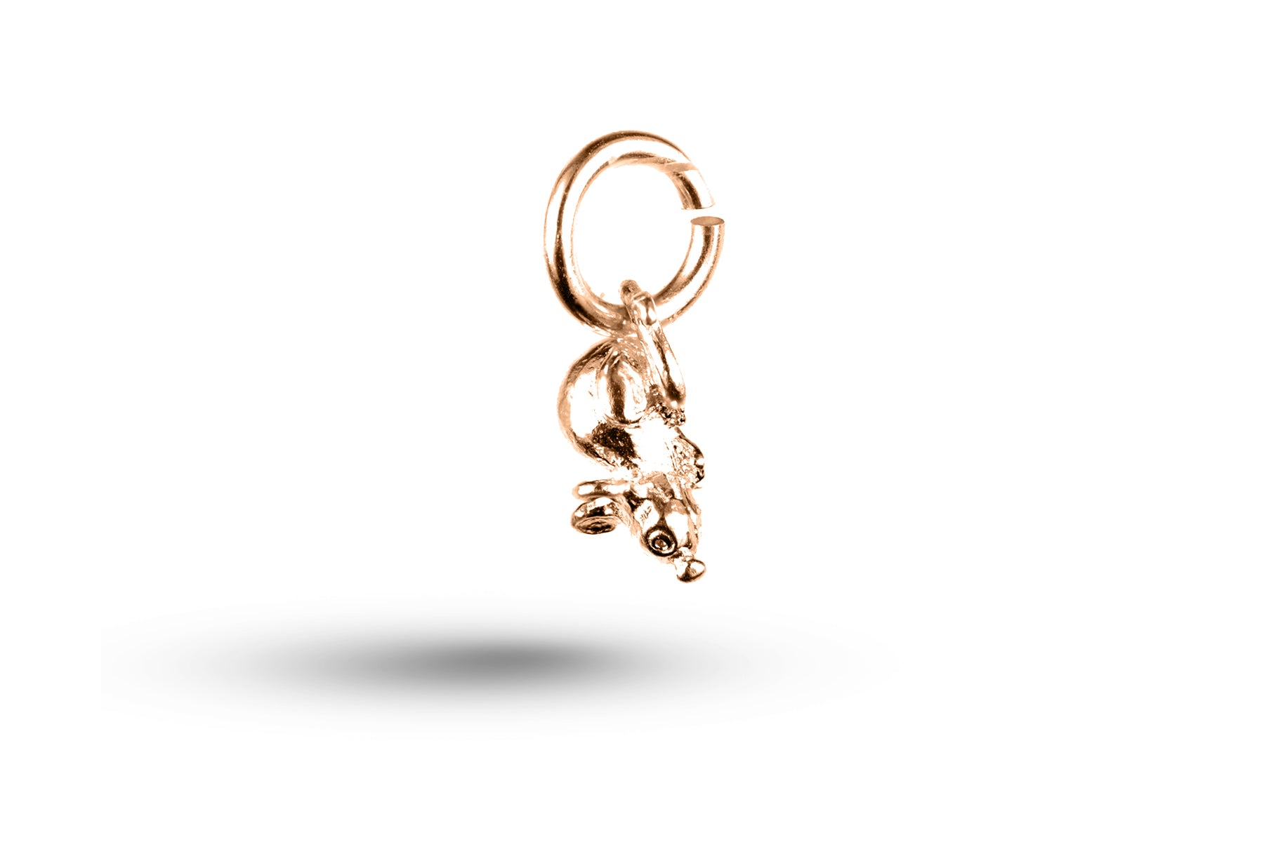 Rose gold Mouse charm.