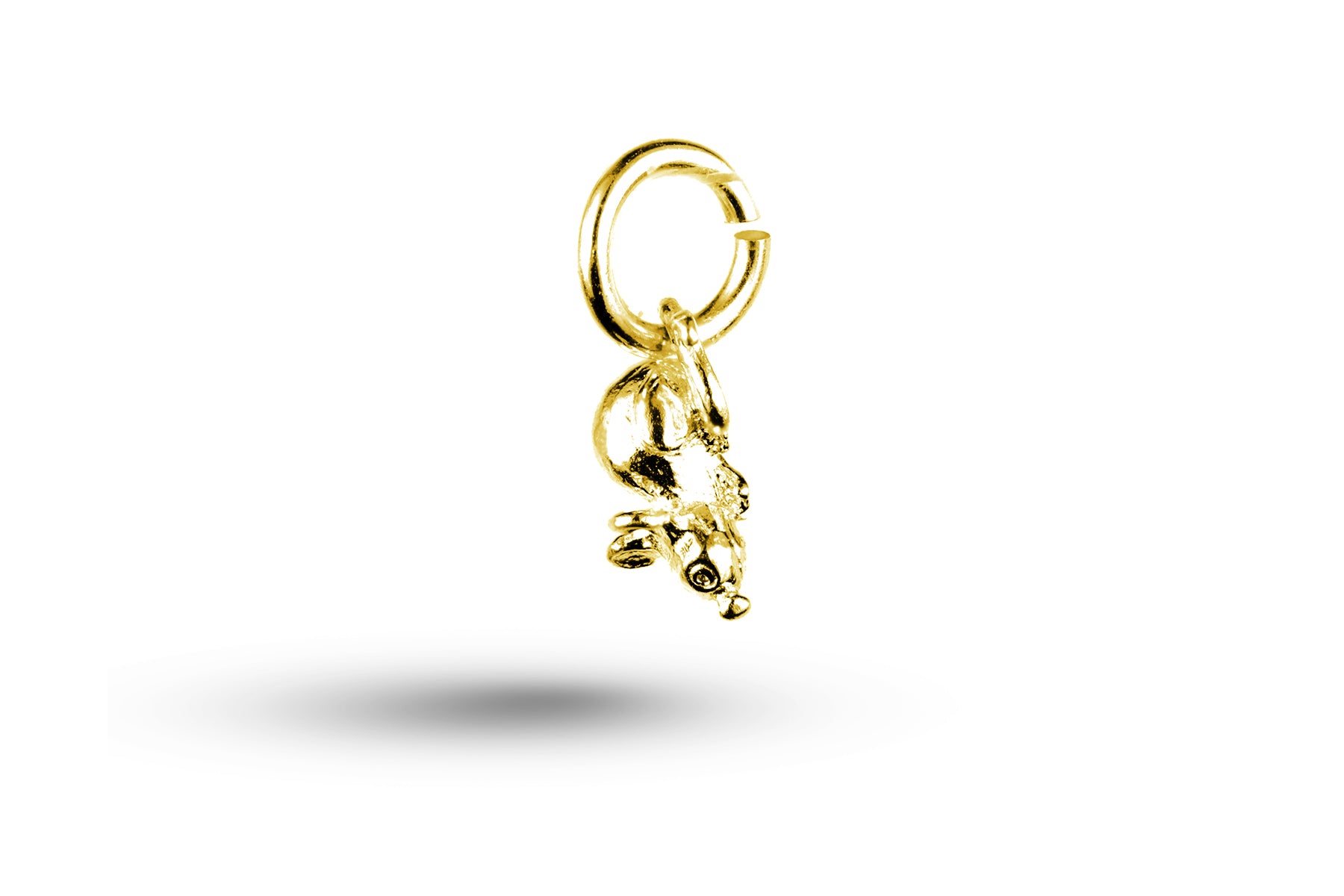 Yellow gold Mouse charm.