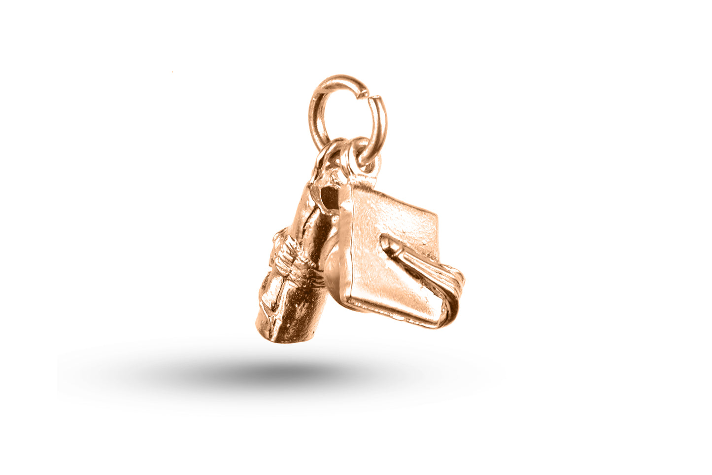 Rose gold Graduation Set charm.
