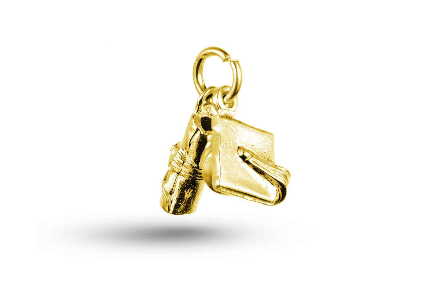 Yellow gold Graduation Set charm.