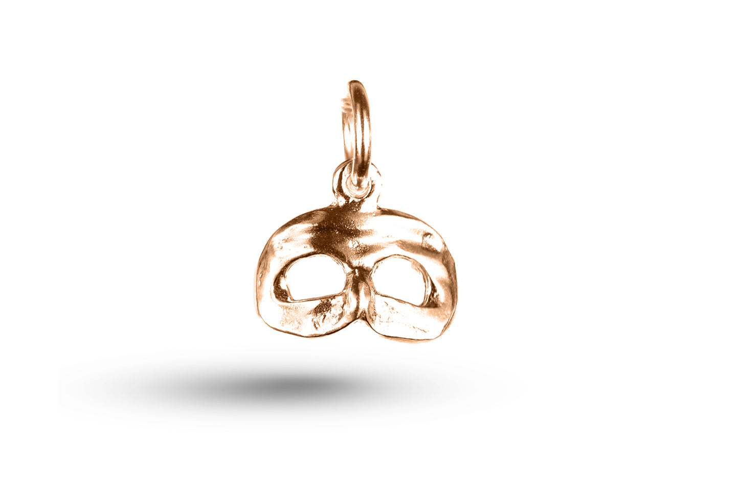 Rose gold Venice Mask charm.
