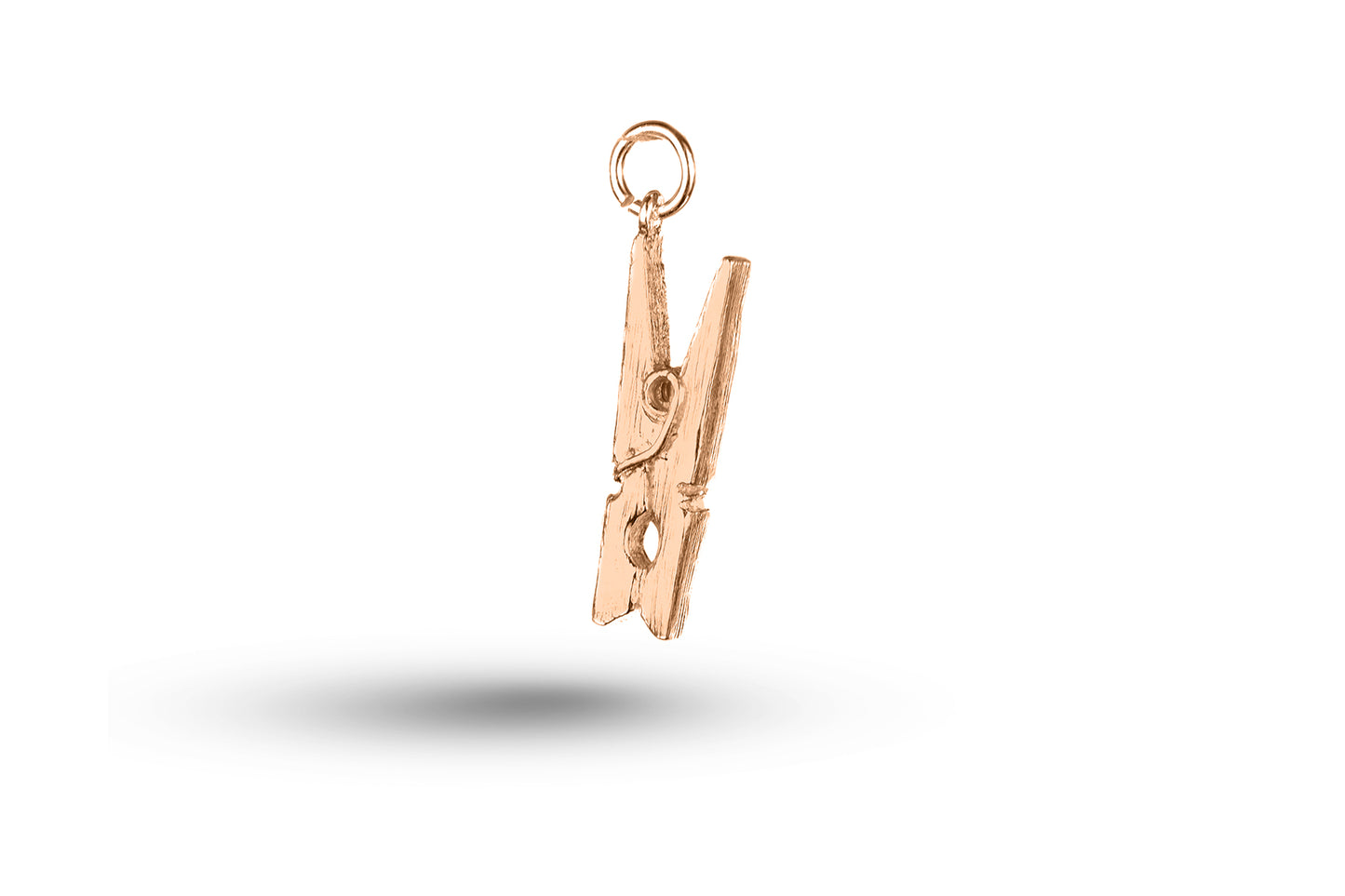 Rose gold Clothes Peg charm.