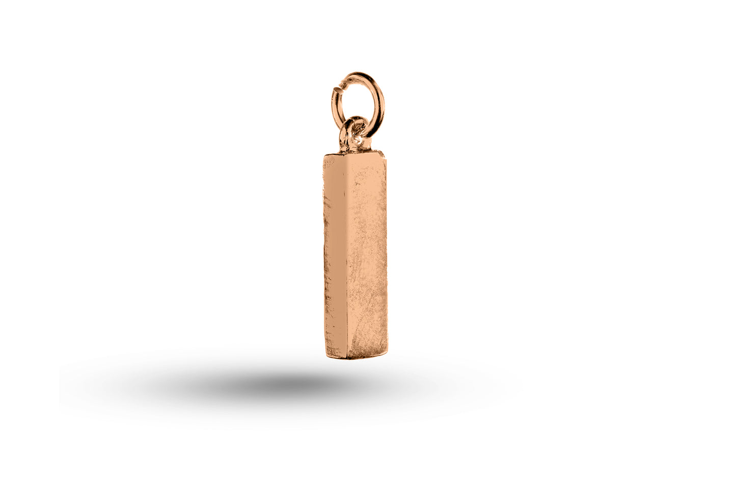 Rose gold Plain Tag charm.