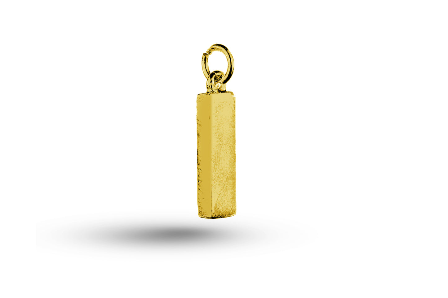 Yellow gold Plain Tag charm.