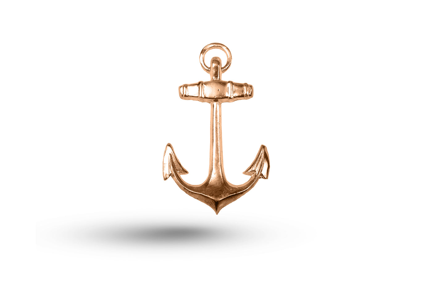 Rose gold Heavy Anchor charm.
