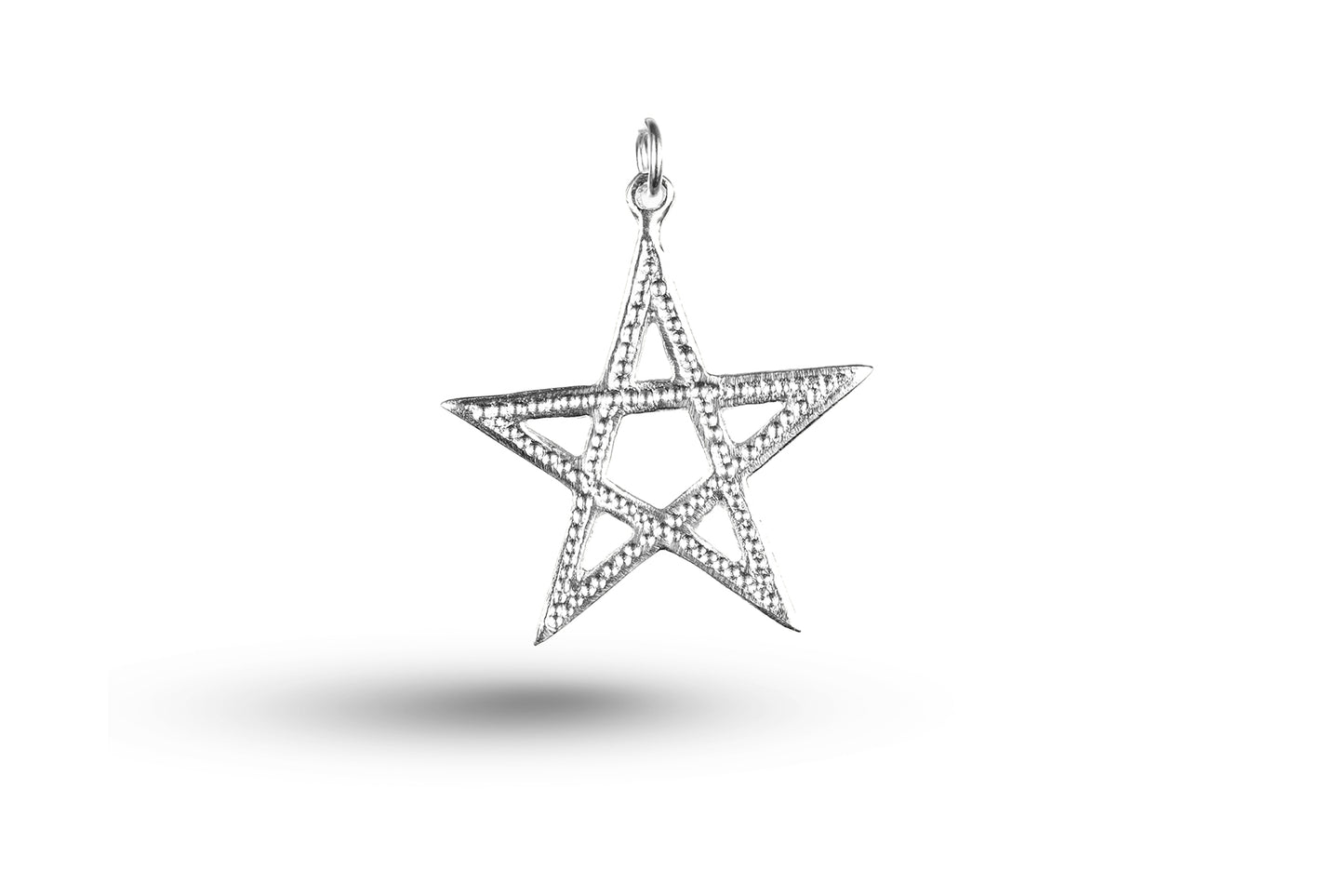 White gold Pentangle charm.