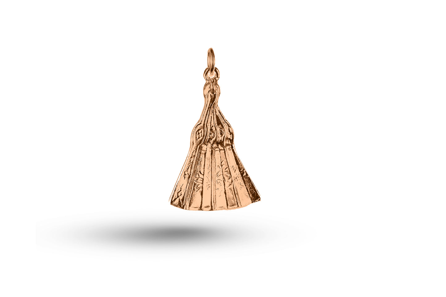 Rose gold Half Fan charm.