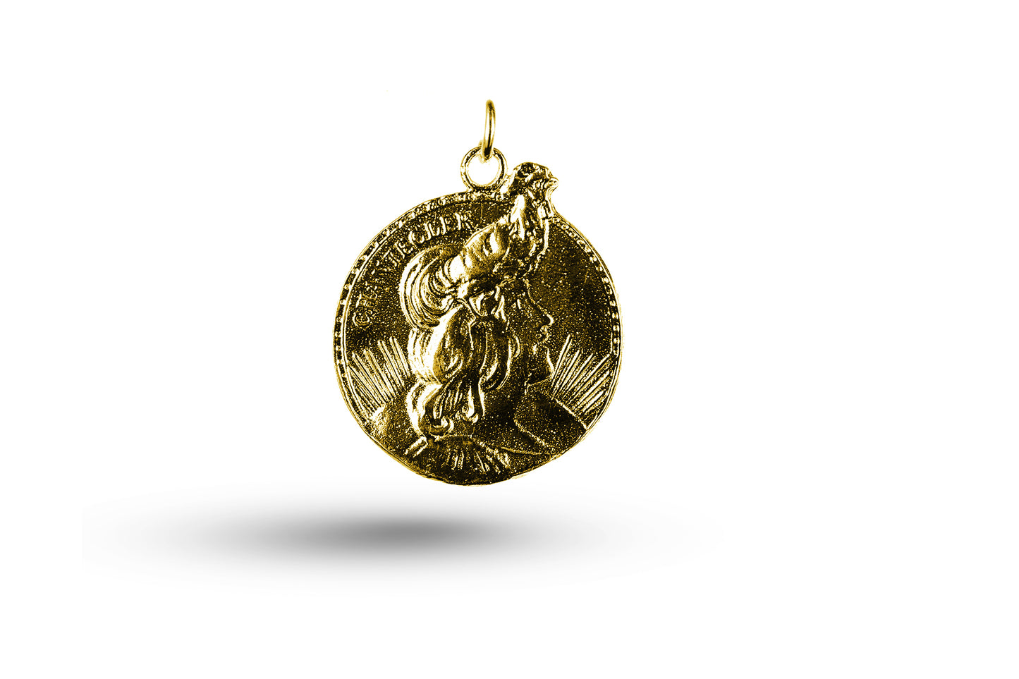 Charms Direct Art Nouveau Lady on Coin Charm