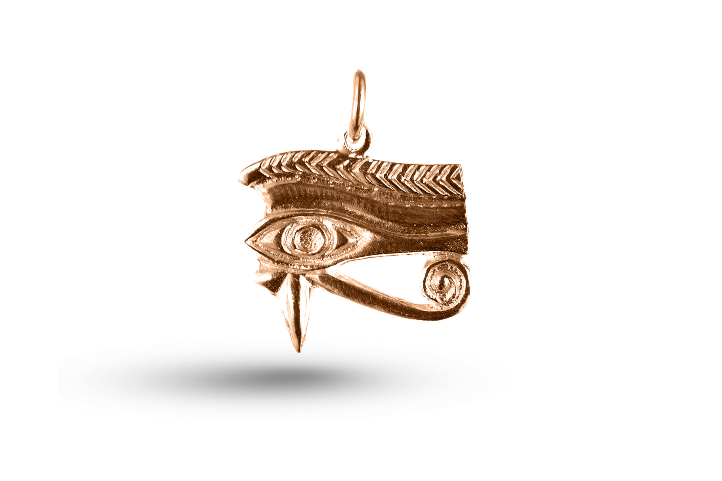 Rose gold Right Eye of Horus charm.