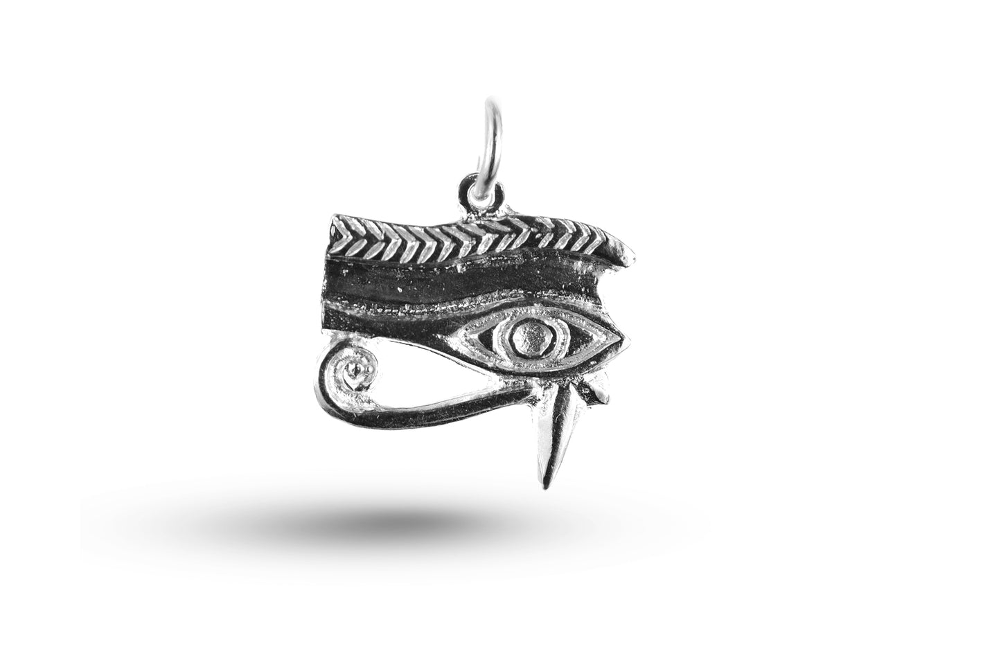 White gold Left Eye of Horus charm.