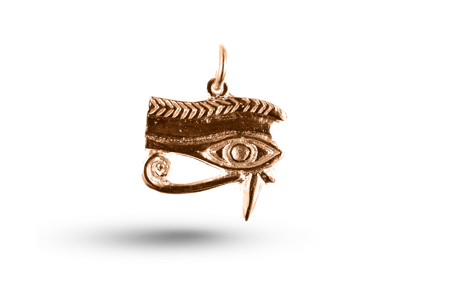 Rose gold Left Eye of Horus charm.