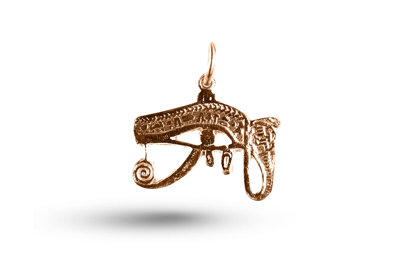 Rose gold Eye of Horus charm.