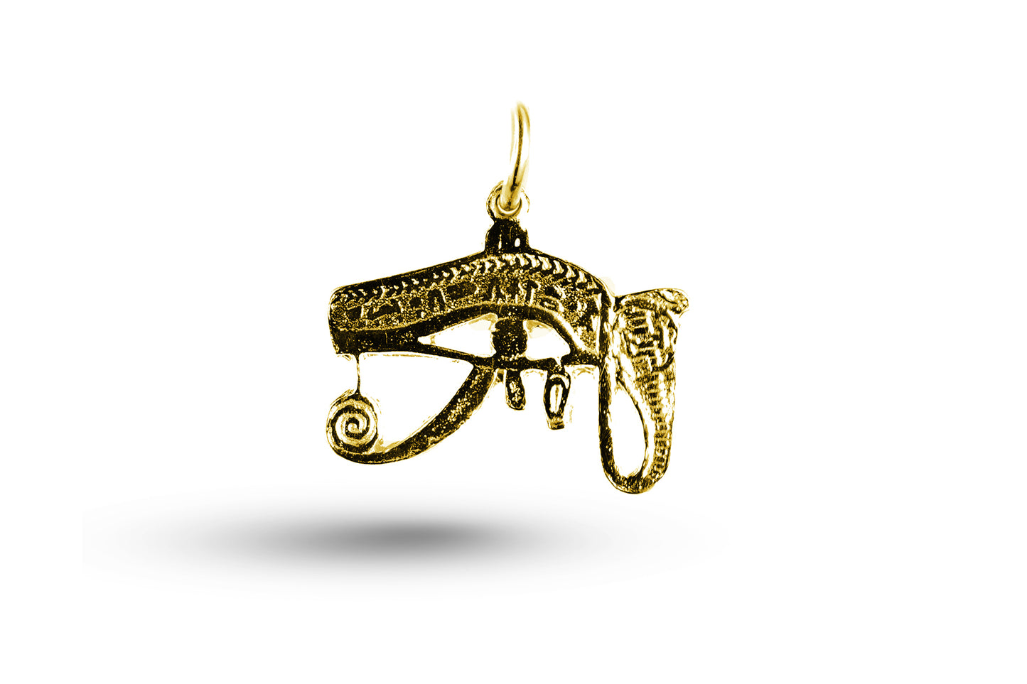 Yellow gold Eye of Horus charm.