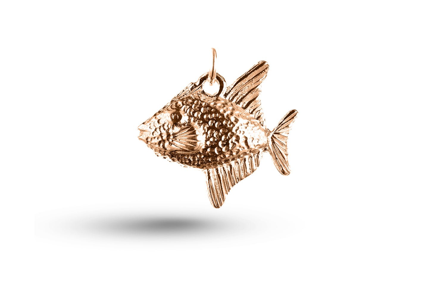 Rose gold Large Fish charm.
