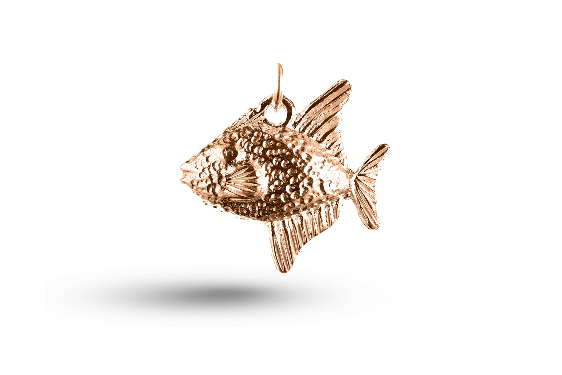 Rose gold Large Fish charm.