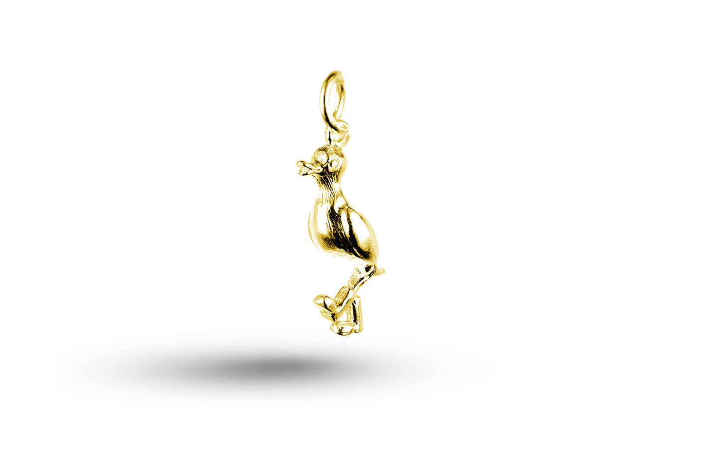 Yellow gold Duck with Wellingtons charm.