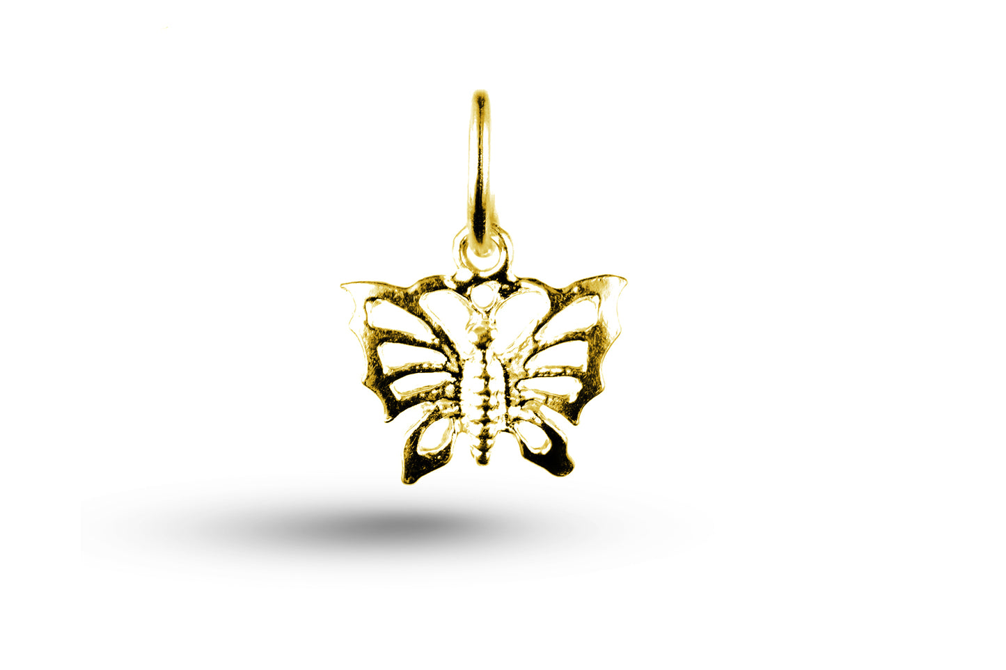Yellow gold Pretty Butterfly charm.