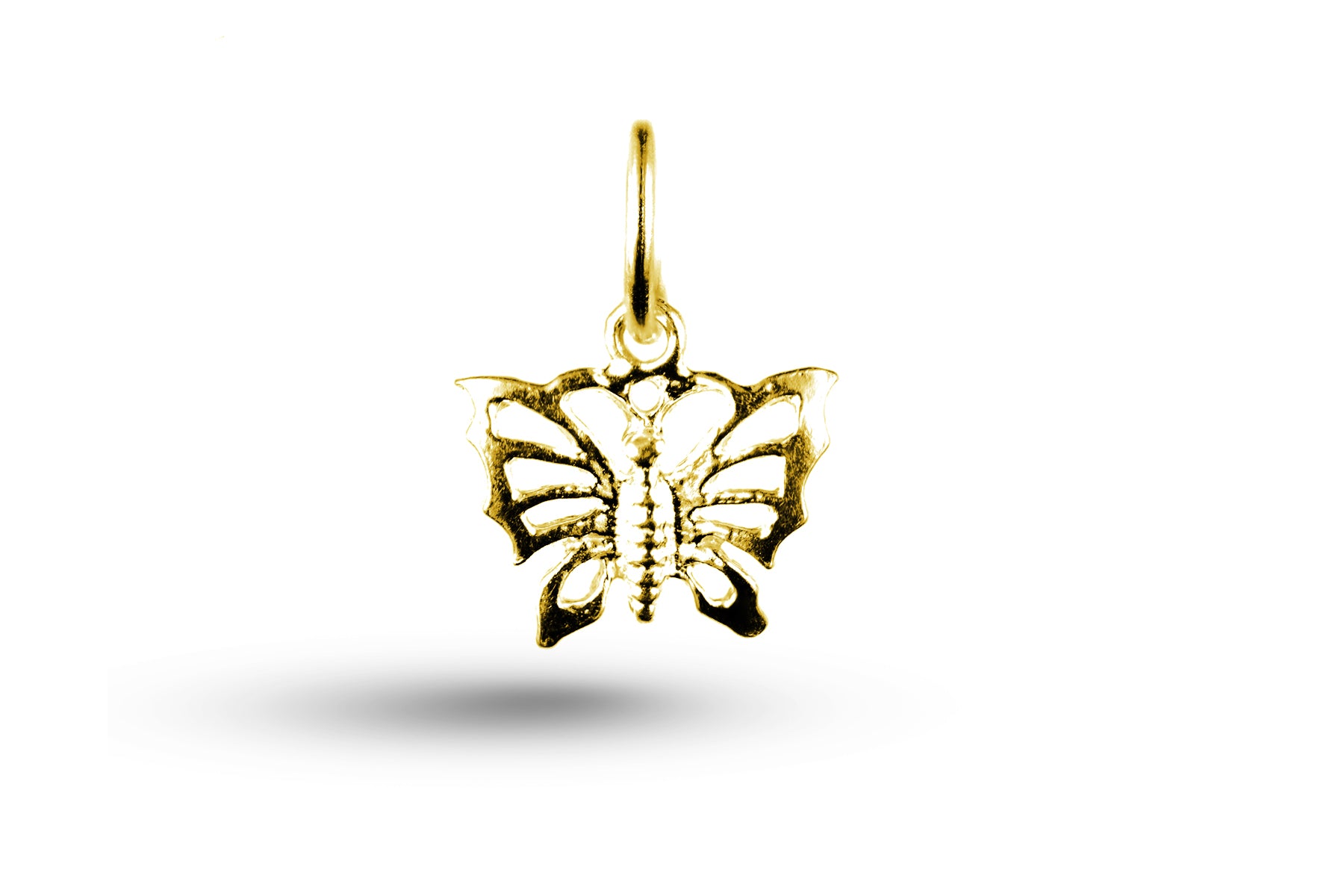 Yellow gold Pretty Butterfly charm.