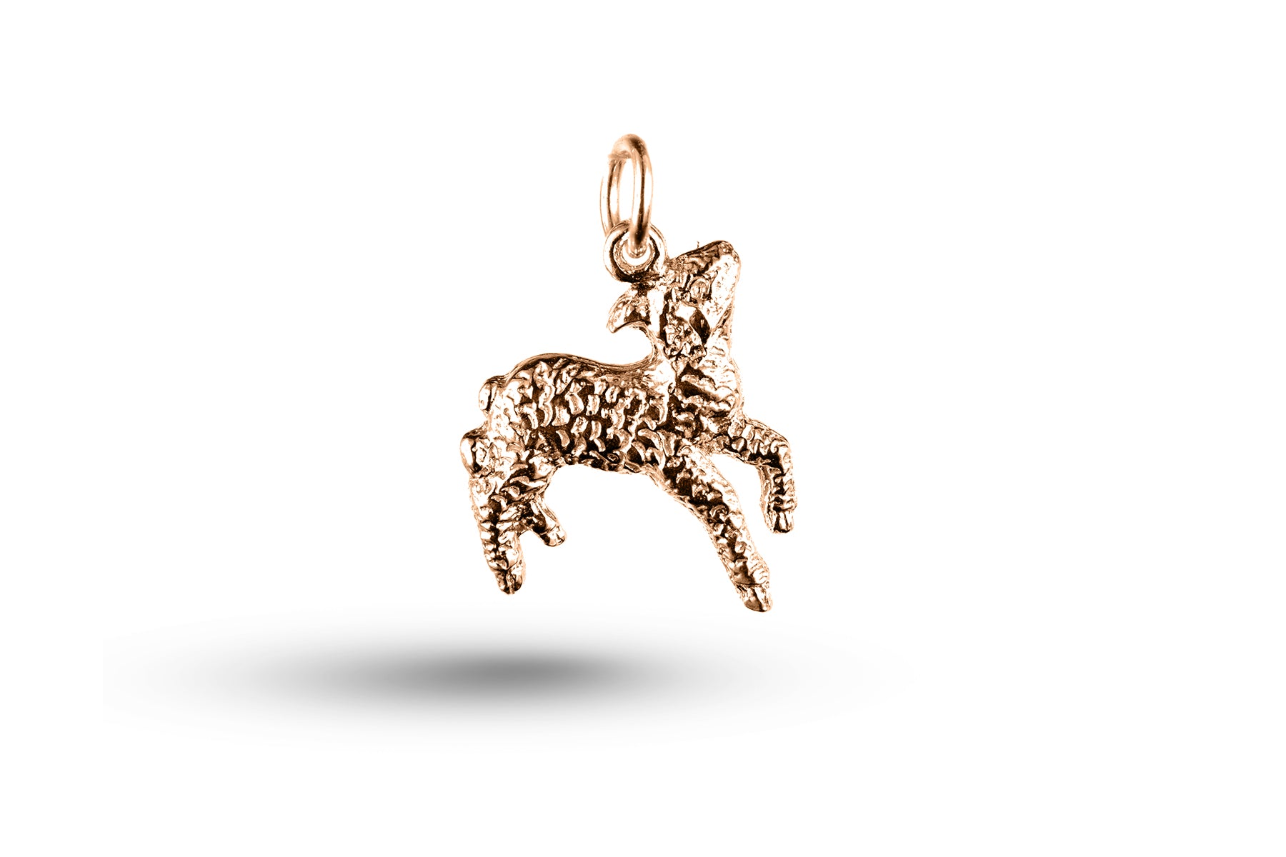 Rose gold Spring Lamb charm.
