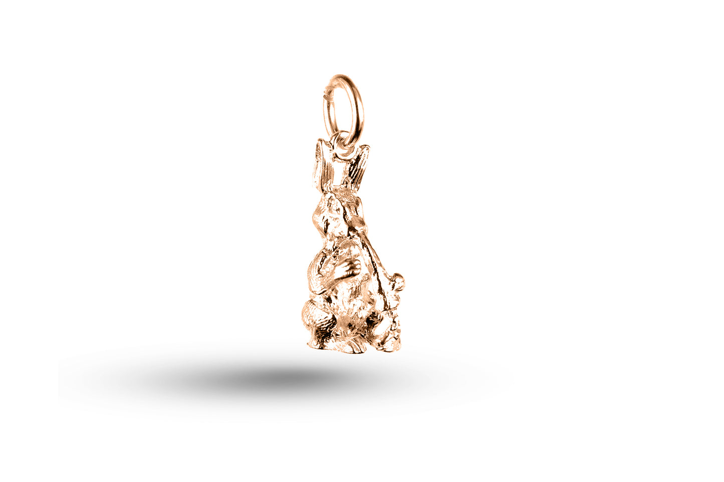 Rose gold Rabbit and Carrot charm.