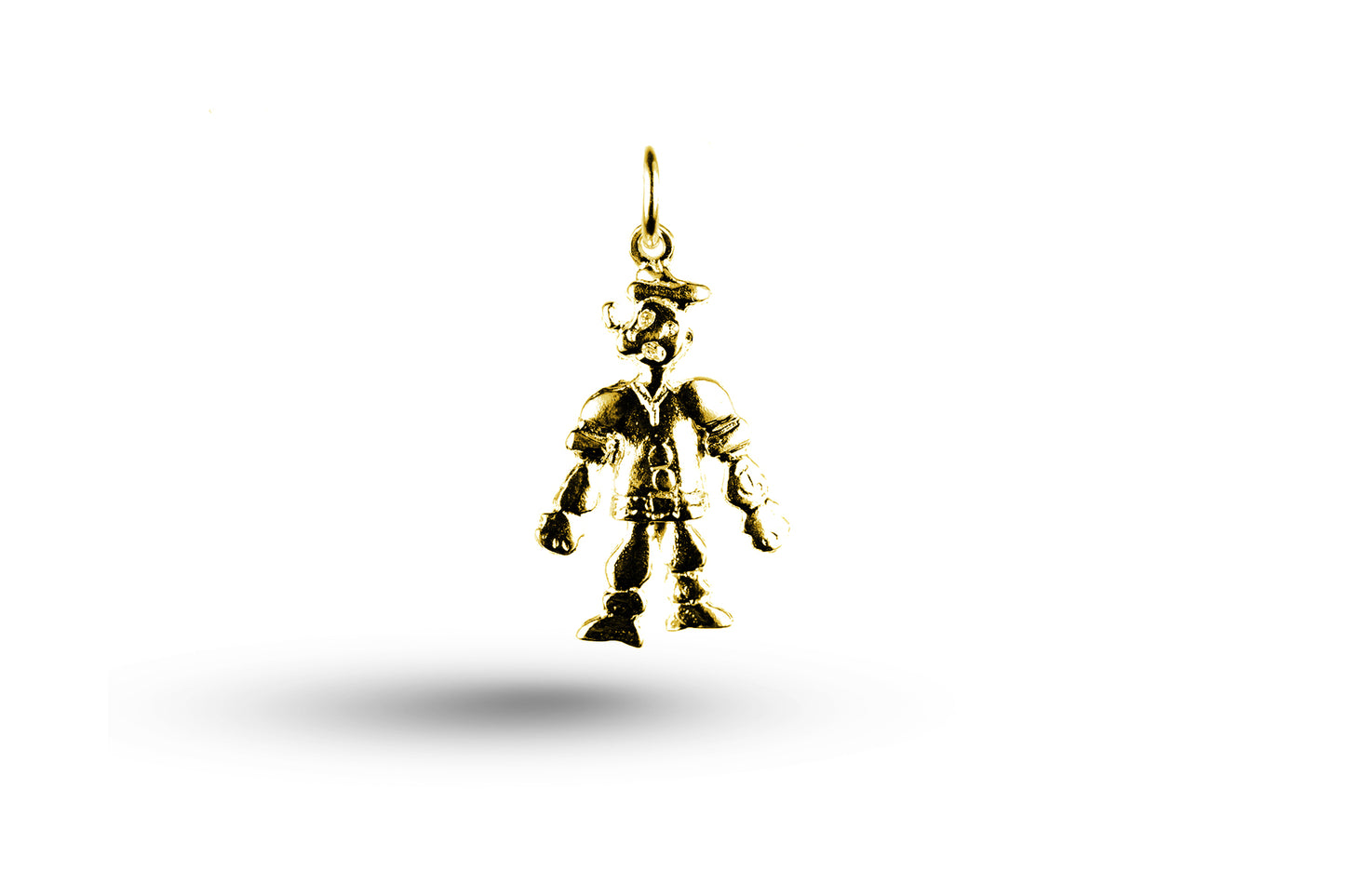 Yellow gold Popeye charm.