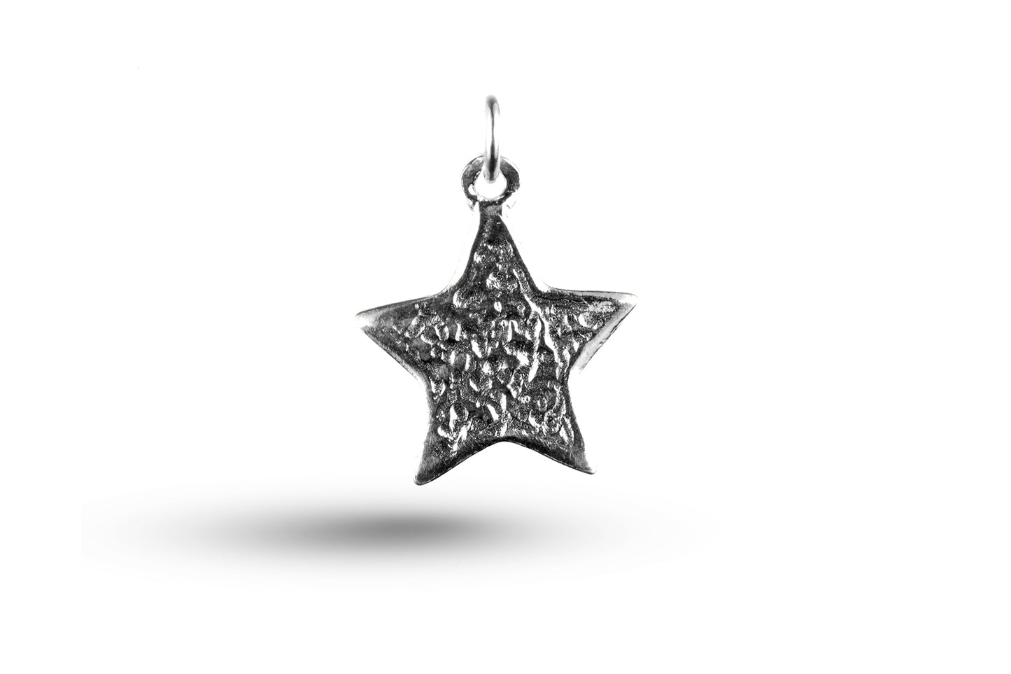 Luxury white gold Angel star charm.