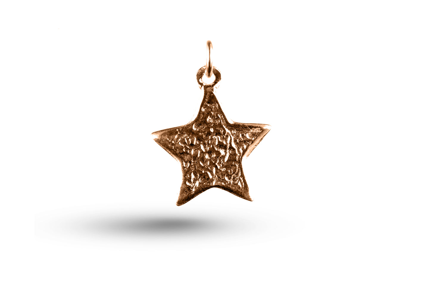 Luxury rose gold Angel star charm.