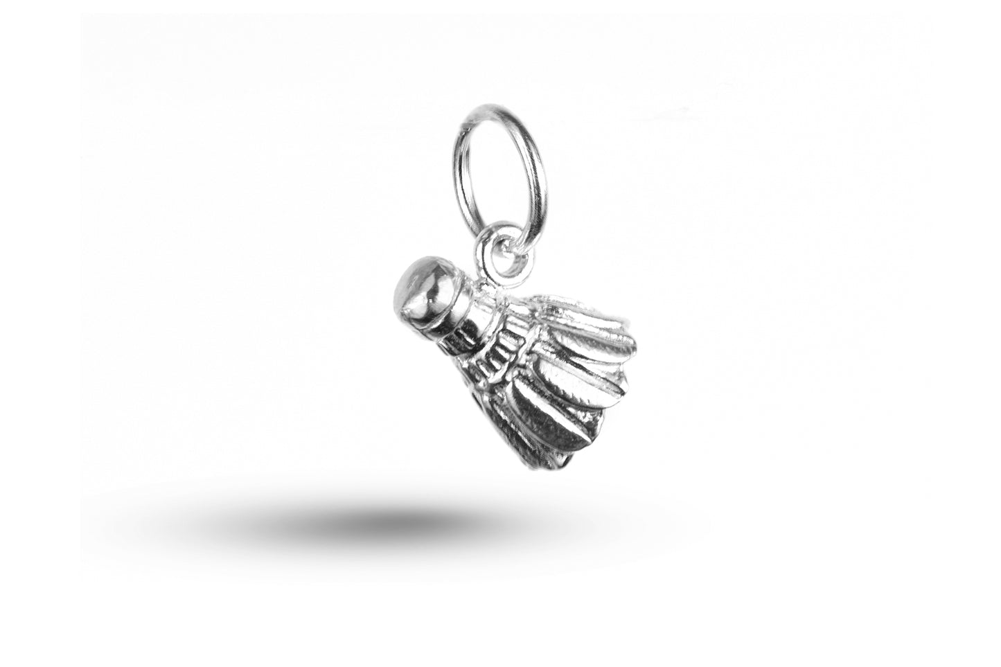 White gold Shuttlecock charm.