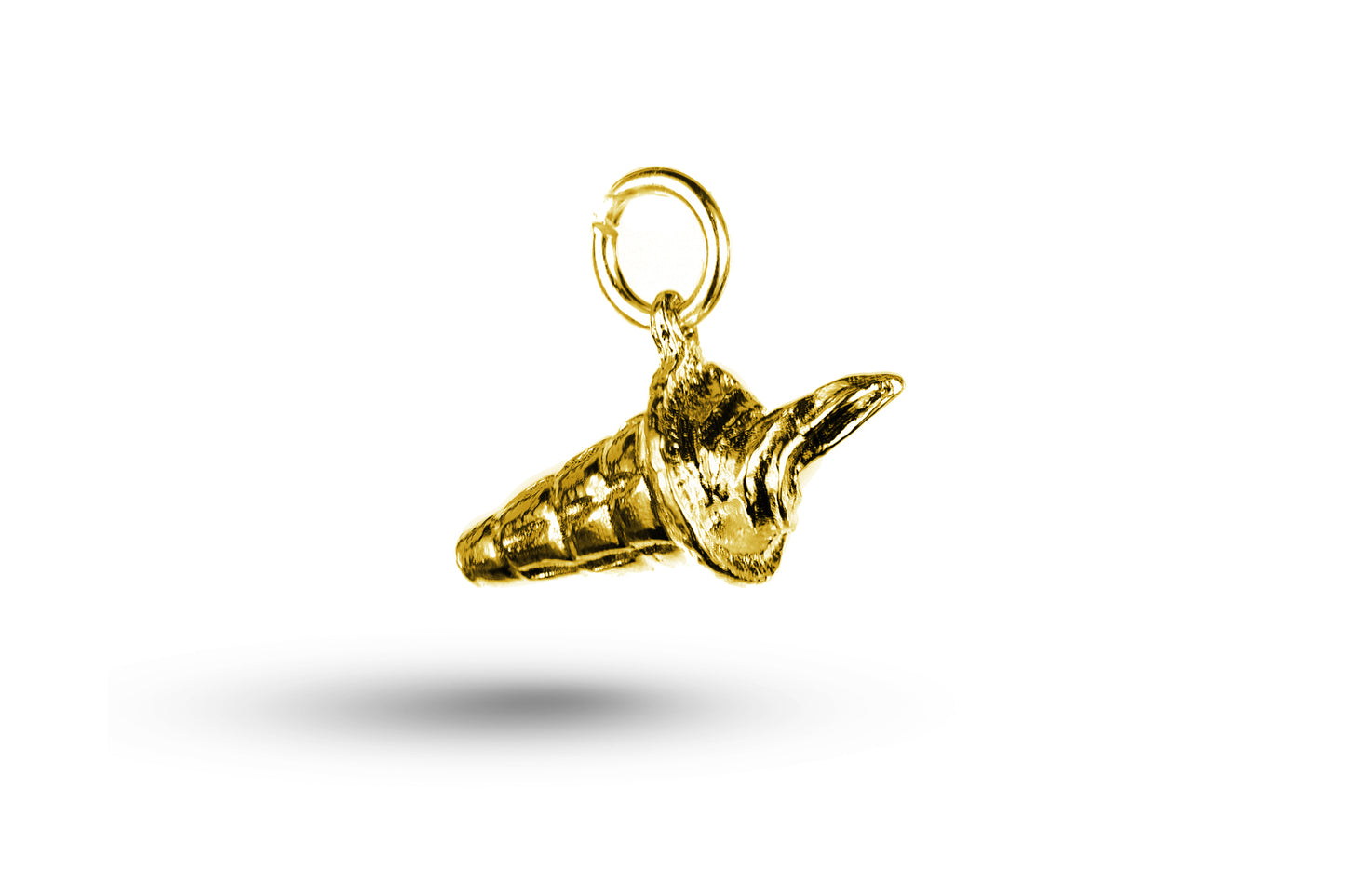 Luxury yellow gold 99 ice cream cone charm.