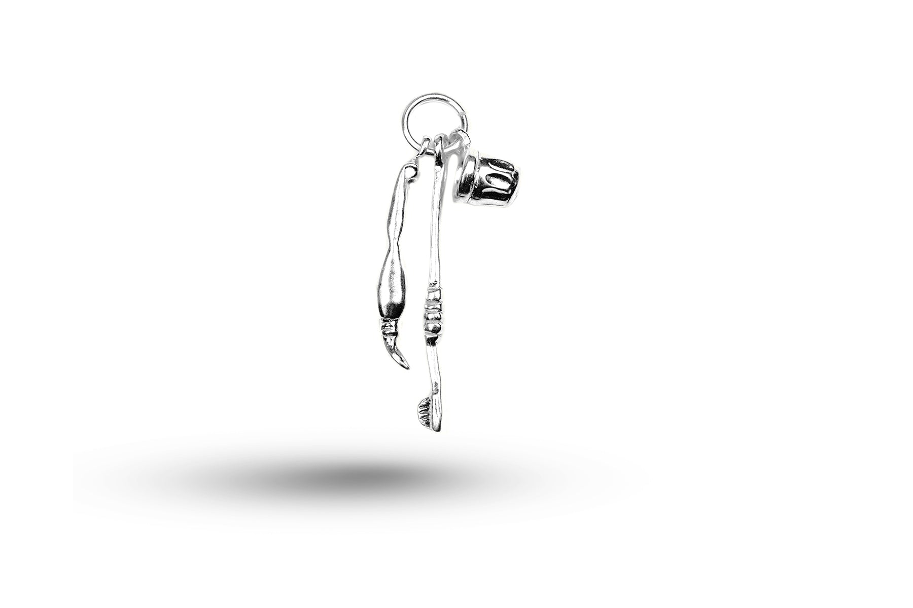 Luxury white gold bathroom set charm.