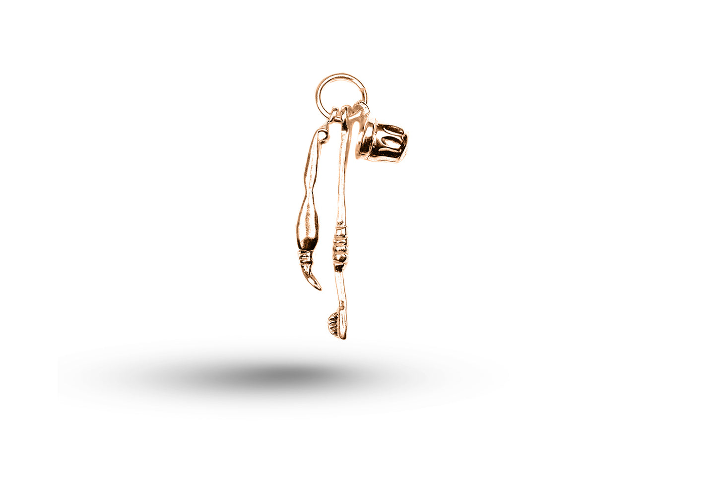 Luxury rose gold bathroom set charm.