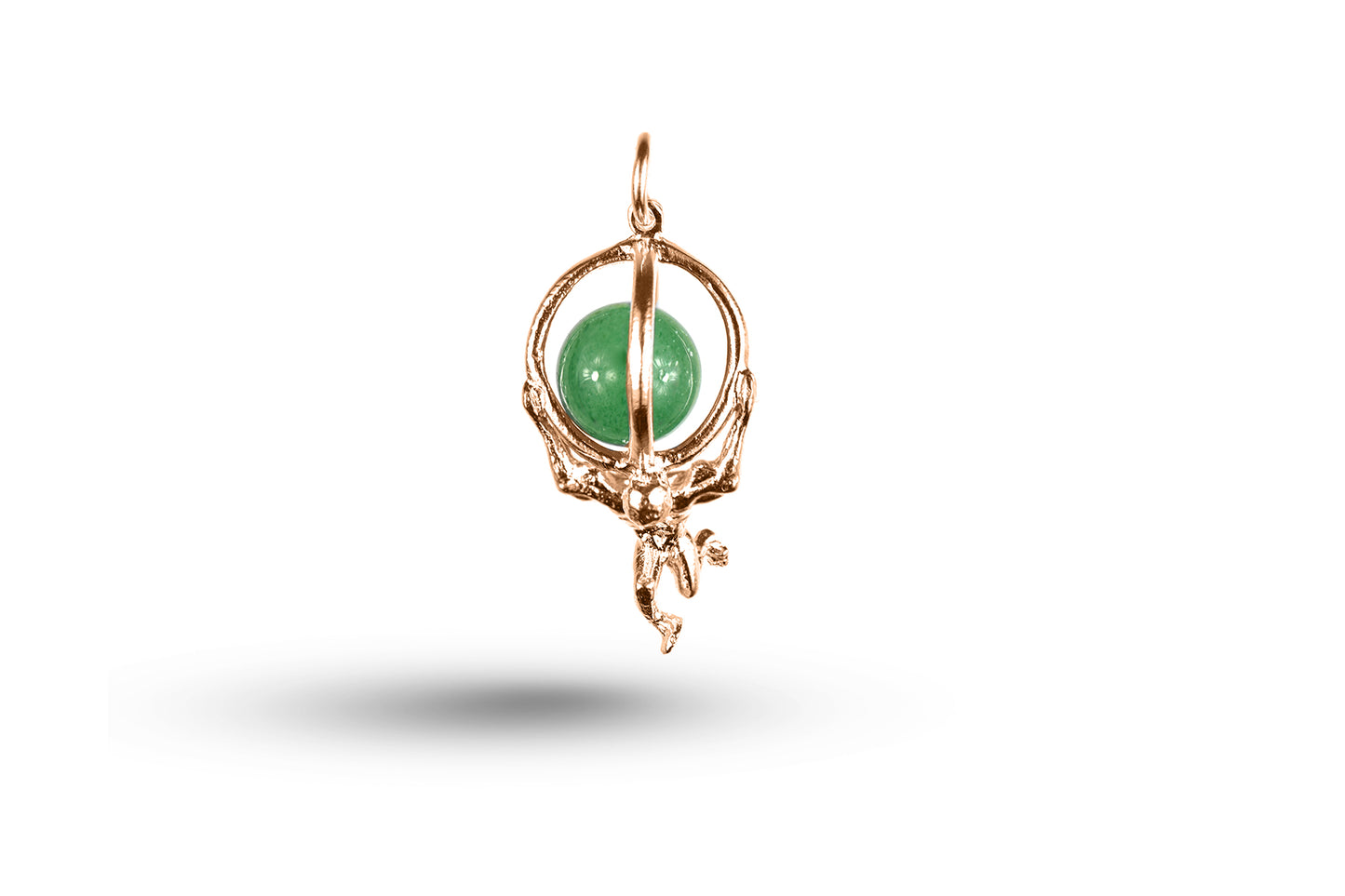 Luxury rose gold Atlas charm.