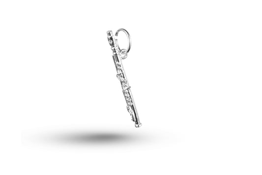 White gold Flute charm.
