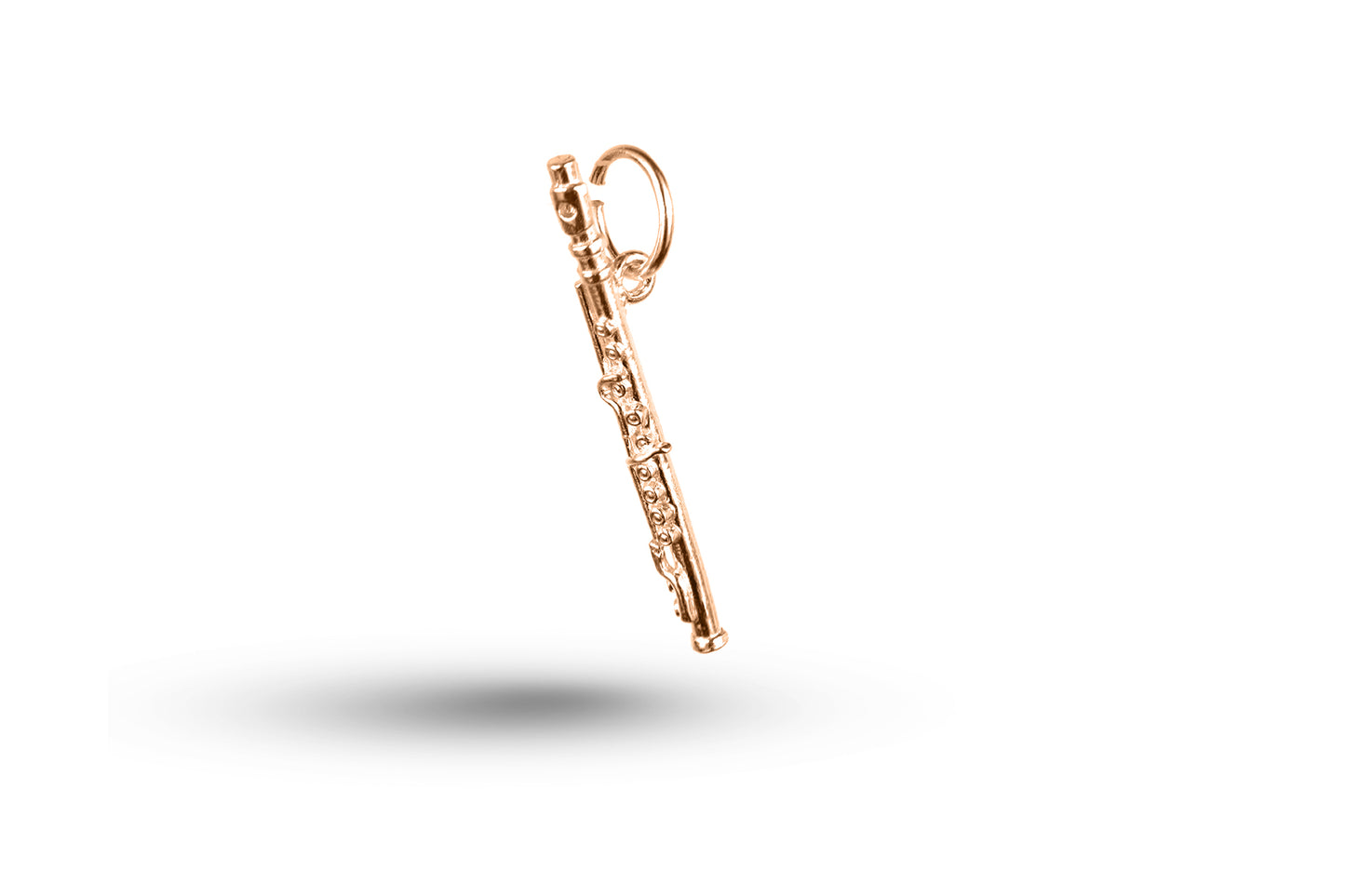 Rose gold Flute charm.