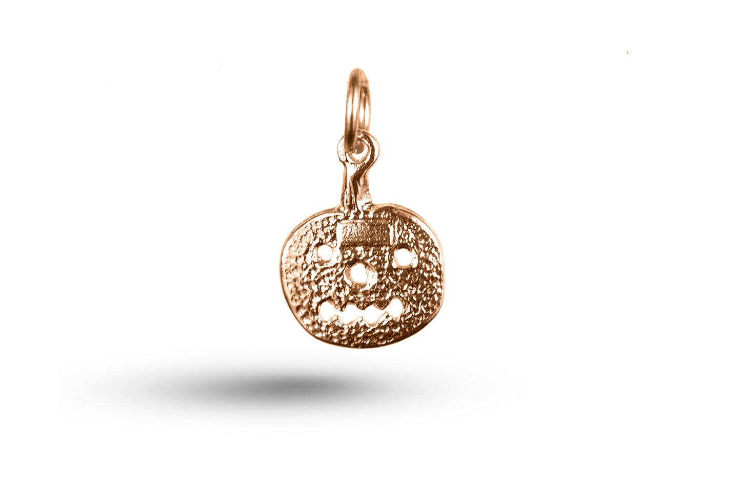 Rose gold Halloween Pumpkin charm.