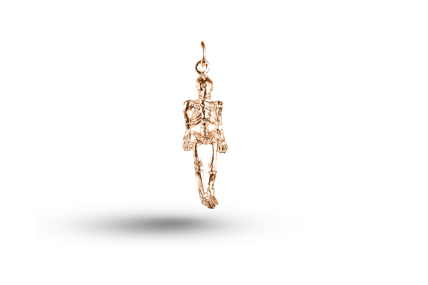 Rose gold Skeleton charm.