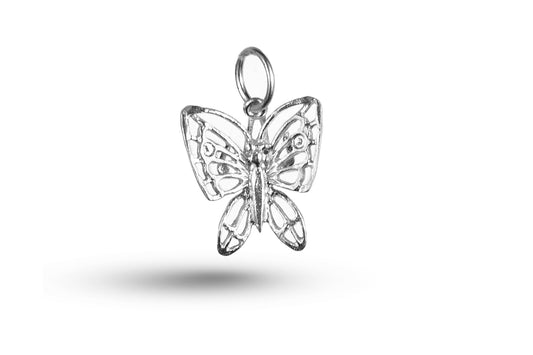White gold Large Butterfly charm.