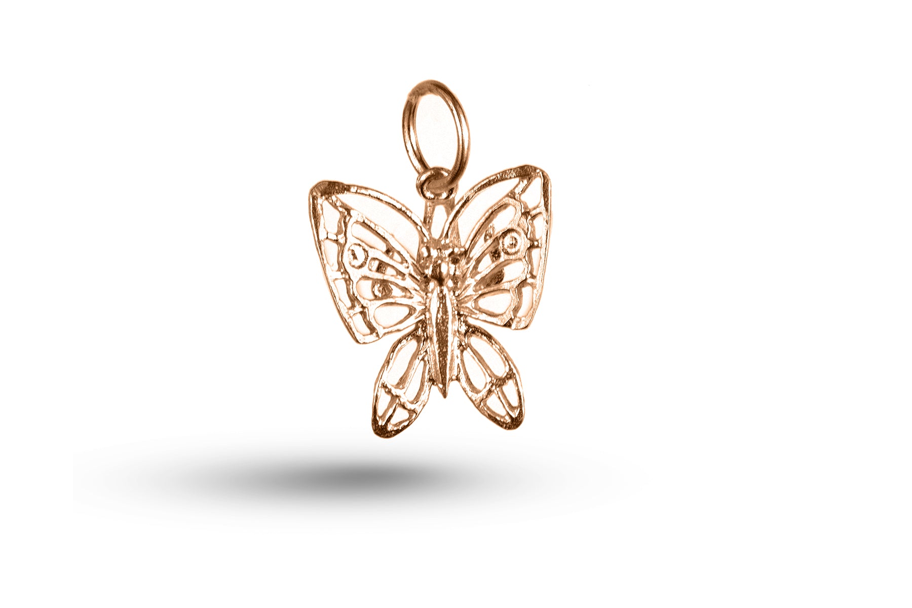 Rose gold Large Butterfly charm.