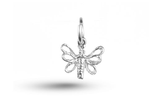 Luxury white gold Butterfly charm.