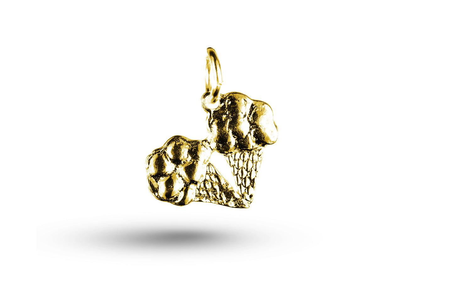 Yellow gold Ice Cream Cones charm.