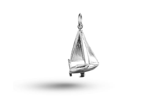 White gold Yacht charm.