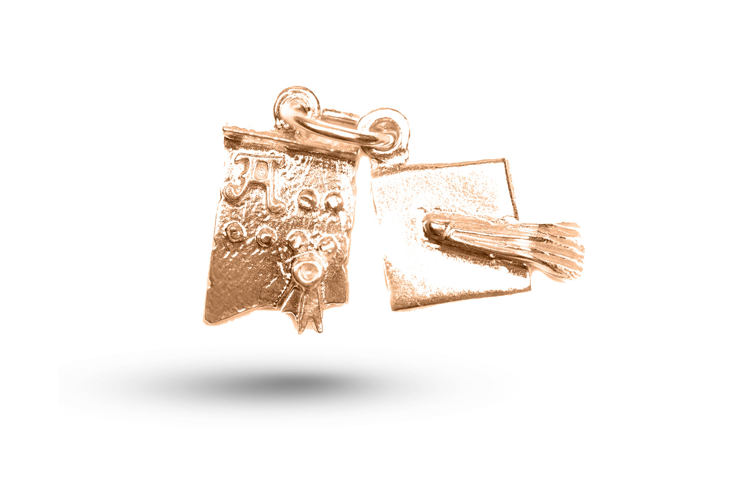 Rose gold Graduation Set charm.