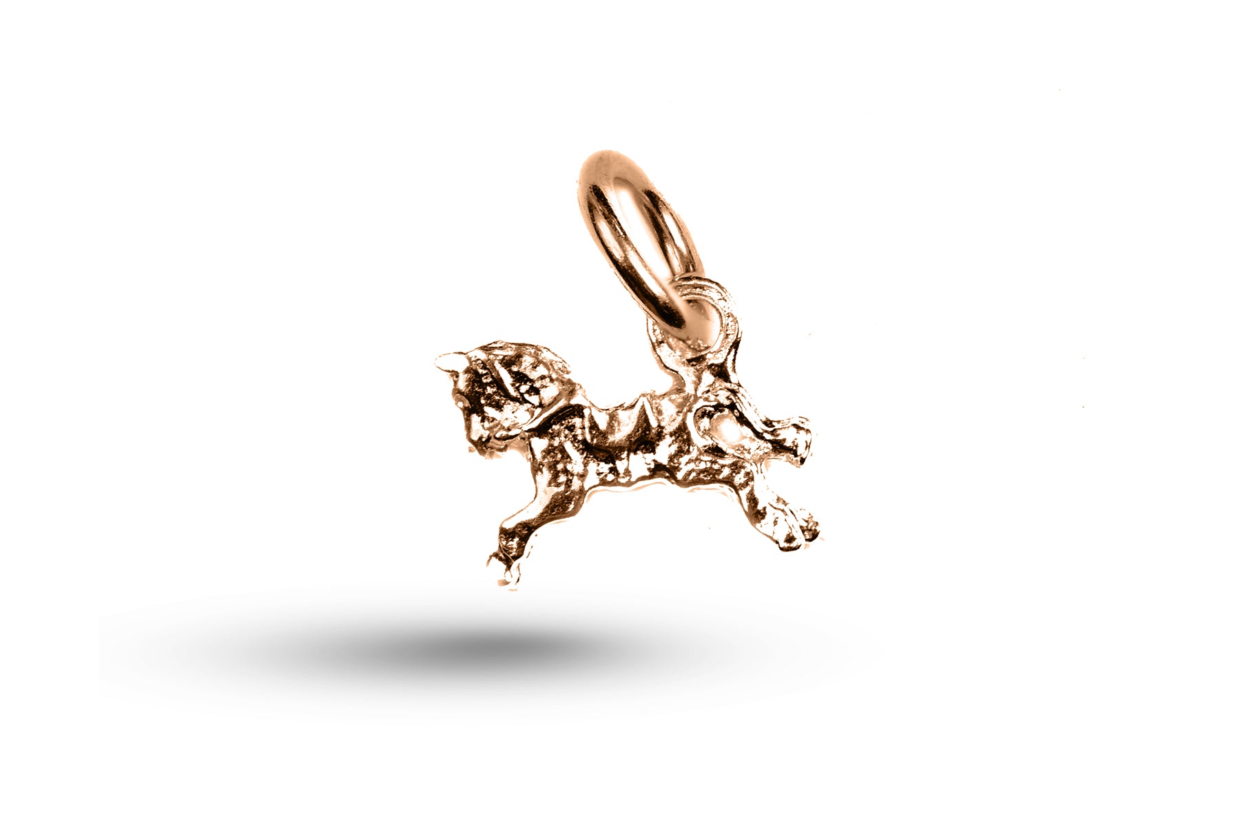 Rose gold Horse charm.